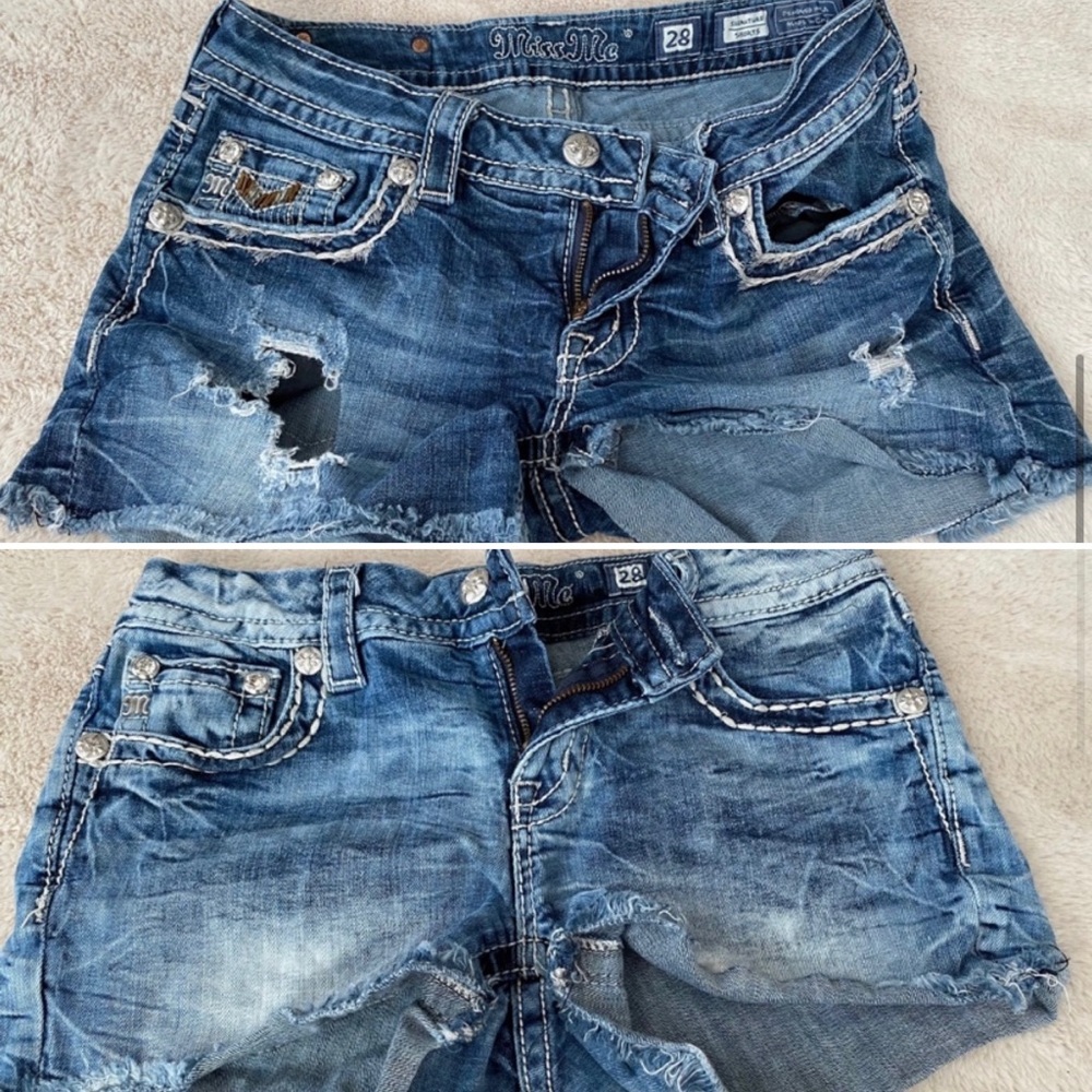 2 Miss Me jean shorts